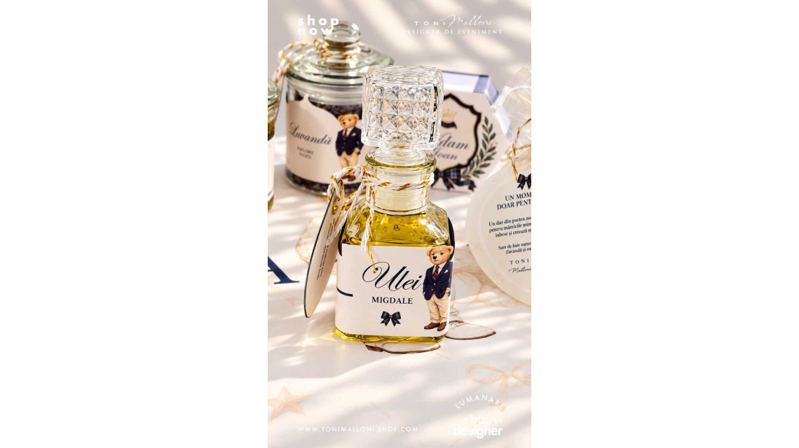 Set Prima Băiță după Botez Băiat – Paddington Bear London, stil Ralph Lauren 12